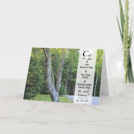 Roep tot Mij en Ik zal antwoorden - Schriftgedeelt Bedankkaart