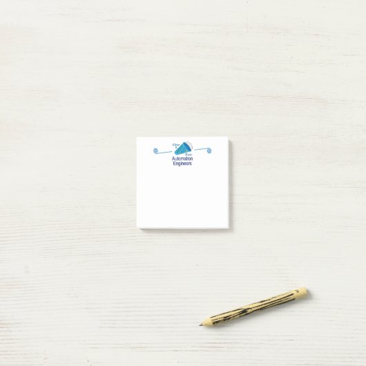 Roep uit voor automatiseringsengineers post-it® notes (Op bureau)