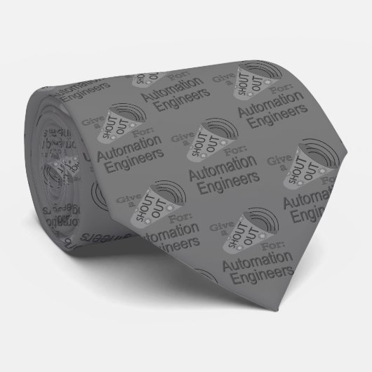 Roep uit voor automatiseringsengineers stropdas (Opgerold)