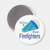 Roep uit voor brandweerlieden magneet (Voorkant / Achterkant)