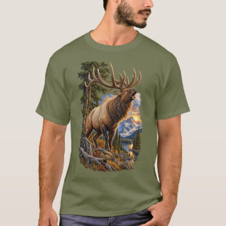 Roep van de Wildernis – Antieke Mannetjeseland in T-shirt