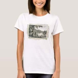 Roepende kaart van Humphrey Repton, gegraveerd doo T-shirt