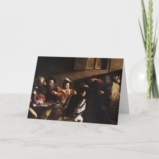 Roeping Saint Matthew door Caravaggio Kaart (Voorkant)