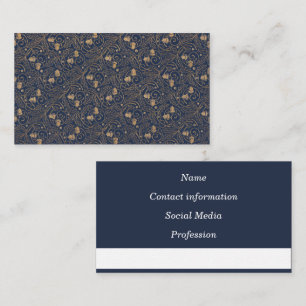 Roepkaart - Art Nouveau Oak Leaf & Acorn Visitekaartje