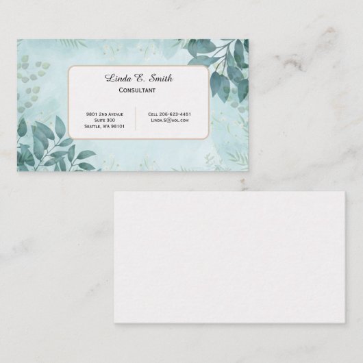 Roepkaart Contactkaartje (Voorkant / Achterkant)