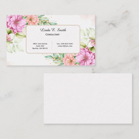 Roepkaart Contactkaartje (Voorkant / Achterkant)