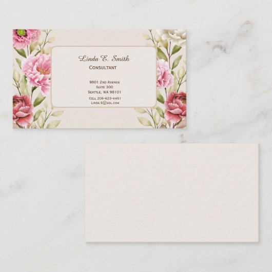 Roepkaart Contactkaartje (Voorkant / Achterkant)