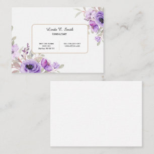 Roepkaart van groot formaat contactkaartje