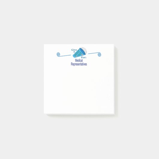 Roeptoeter voor Medische Representanten Post-it® Notes (Voorkant)