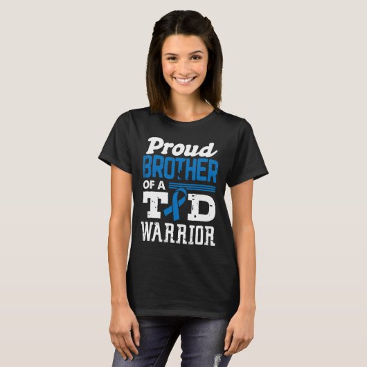 Roer broer van T1D-diabetes T-shirt (Voorkant volledig)