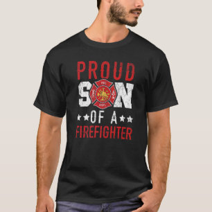 Roer zoon van brandweerbrandweerbrandweeruitrustin t-shirt