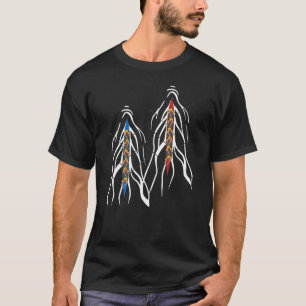 Roerbode met roeiboei voor de machinist t-shirt