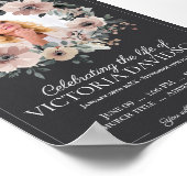 Roerende digitale overlijdensadvertentie om onmidd poster (Hoek)