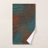 Roest en Blauwgroen Marmer abstract Bad Handdoek (Handdoek)