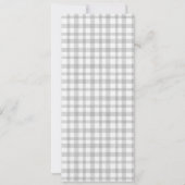 Roest Geel Herfst Landschap Plaid Bruiloft Menu Ka Kaart (Achterkant)