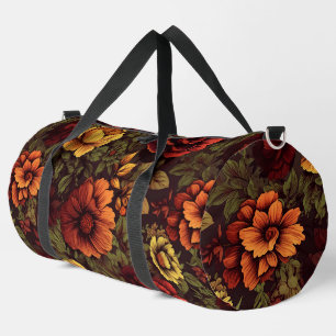 Roest kleur  bloemenprint plunjezak