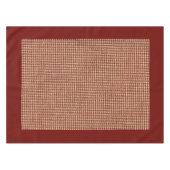 Roest Kleur Check Tafelkleed (Voorkant (Horizontaal))