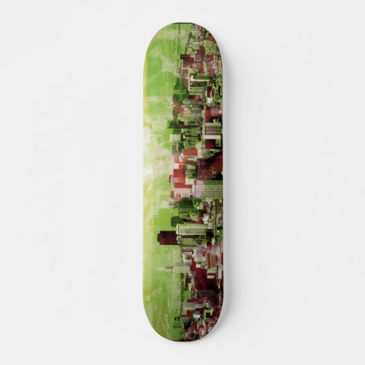 roest licht groen skateboard (Voorkant)