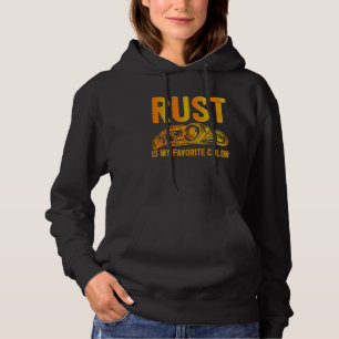 Roest Mijn Favoriete Kleur Rat Rod Hoodie