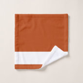 Roest Moderne en Elegante Monogram Handtekening Bad Handdoek (Wasdoekje)