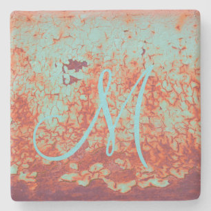 Roest   Monogram Stenen Onderzetter
