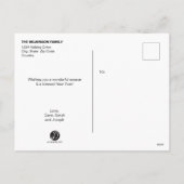 Roest Oranje Prettige feestdagen (Achterkant)