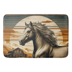 Roest/ paard/western badmat