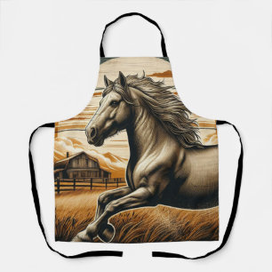 Roest/ paard/western schort