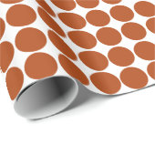 Roest Rood Safari Stip Cadeaupapier (Rol Hoek)