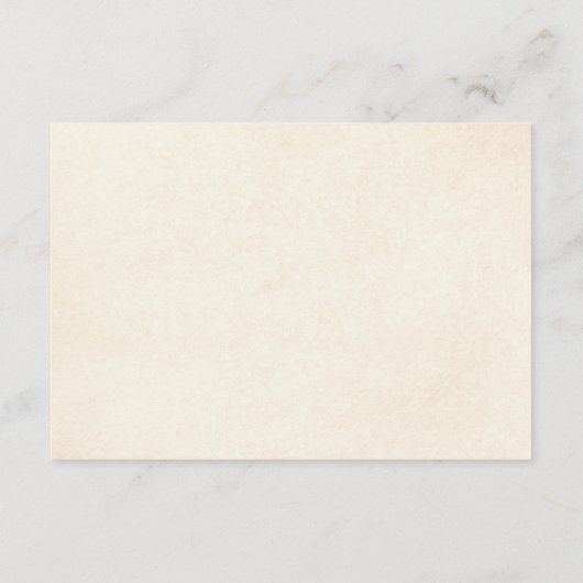 Roest Terracotta Bloemen Baby shower Luier Raffle Informatiekaartje (Achterkant)