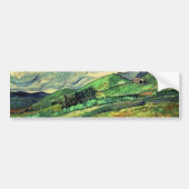 Roestachtig stijlvol landschap in Saint Remy Paint Bumpersticker (Voorkant)
