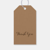 Roestachtig western land, cowboy-leren cadeaulabel (Achterkant)