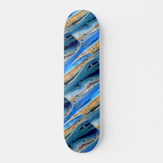 roestblauwe driftwood boards Thunder_Cove Skateboard (Voorkant)