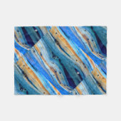 roestblauwe jeneverbessen fleece deken (Voorkant (Horizontaal))