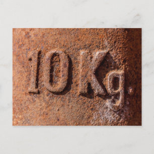 Roestig 10 kg briefkaart