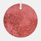  roestig ijzer muur textuur glas ornament (Achterkant)