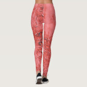  roestig ijzer muur textuur leggings (Achterkant)