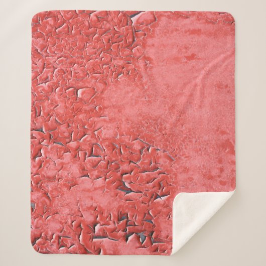  roestig ijzer muur textuur sherpa deken (Voorkant)