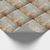 Roestig metalen paneel, gestructureerde achtergron cadeaupapier (Hoek)