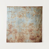 Roestig metalen paneel, gestructureerde achtergron wandkleed (Voorkant)