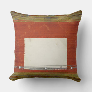 Roestig Rood Groen Strepen Worp Kussens