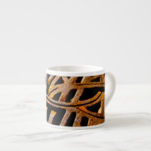 Roestig rooster espresso kop