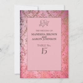 ROESTIG ROZE - Platte Tafelkaart Kaart