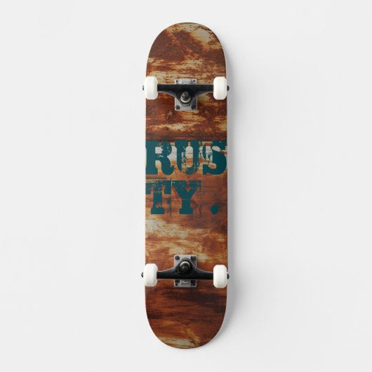 Roestig. Skateboard (Voorkant)