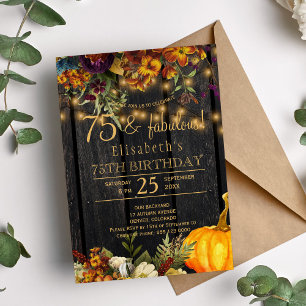 Roestige herfstbloemen roestig chic 75 prachtige j kaart