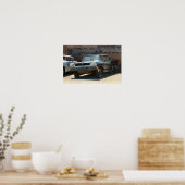 Roestige klassieke tweedeurs auto uit 1959 poster (Keuken)
