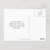 Roestige Konijn Bloementuin Fotografie Briefkaart (Achterkant)