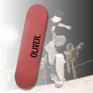 Roestige Oranje moderne naam   Klassiek Trendy Skateboard