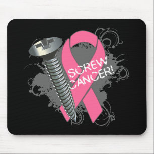 Roestkanker - Grunge Breast Cancer Muismat