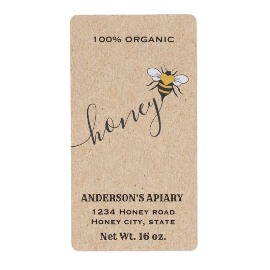  roestkraft logo honingpot etiket (Voorkant)